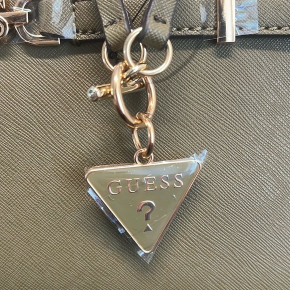 Guess | Olive Satchel w/Iconic Logo Bag Charm - Picture 3 of 16